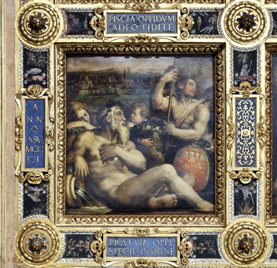 Allegorie der Stadt Prato von der Decke des Salone dei Cinquecento, 1565 von Giorgio Vasari